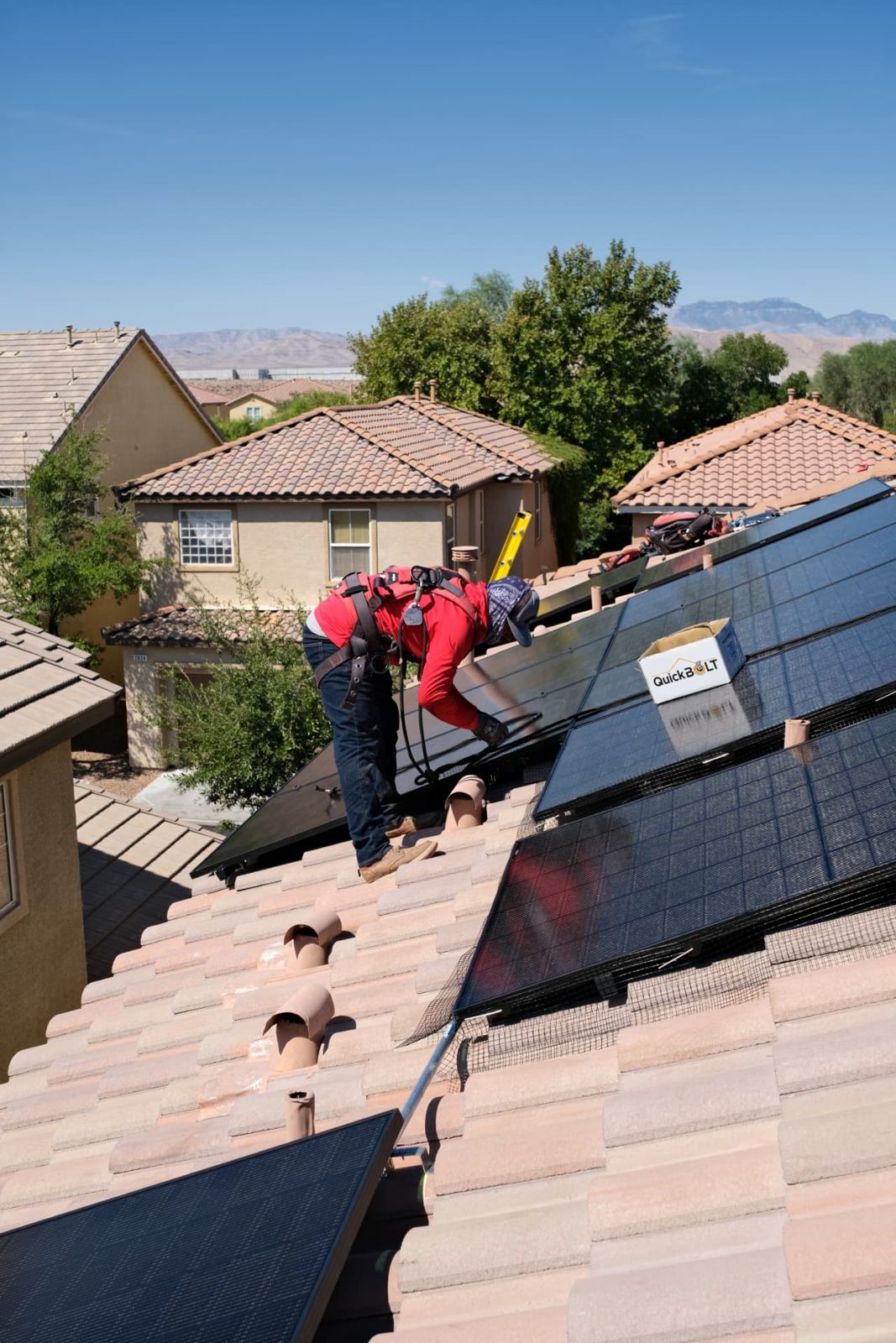 Beyond Energy Company install crew working on a Las Vegas home